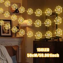 Bộ điều khiển đèn LED dây 8 chế độ chạy bằng USB - 50/100/200 đèn LED, đèn trang trí tiệc cắm USB, thích hợp cho Giáng sinh, Đám cưới, Sinh nhật, Ngày Valentine, Năm mới - Sử dụng trong nhà/Trang trí (Chất liệu nhựa, nút bật/tắt dễ sử dụng, không có công tắc điều chỉnh độ sáng) - Thích hợp cho cây cối, sân vườn, trang trí bàn - Đèn dây chạy bằng USB với 8 chế độ, kèm điều khiển từ xa. - trắng - Xem 17