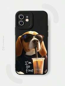JURSUE Cute Kawaii Fashion Aesthetic Cartoon Funny Shockproof Protective Soft Phone Case Compatible With IPhone 17 16 15 14 13 12 11 Pro Max SE 2020 X XR XS Ip 8 7 Plus MZ0157 - Black - View 7