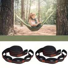 2m Outdoor Hiking Hammock Rope, Wear-Resistant High Strength Tree Hanging Swing Fixed Strap Hammock Accessories - Multicolor - View 8