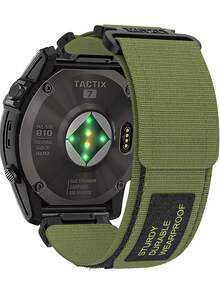 1 pièce Bracelet de montre en nylon 22-26mm compatible avec Fenix 6 6S 7 Pro 7S 7X 8 AMOLED 43 47 51 Instinct 3 2X 2 2S Epix Pro Gen2 - Multicolore - Voir 13