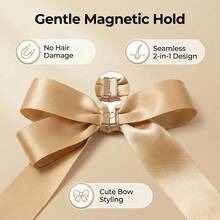 Magnetic Butterfly Hair Clip - Satin Bow Hair Accessory For Women, Painless Strong Hold Suitable For Half Bun And Drooping Hairstyles, Fit For Daily And Event Styling - Multicolor - View 3