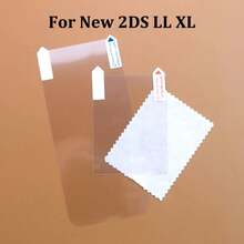JCD para New 2DS 3DS XL LL, carcasa transparente dividida, funda protectora transparente, película de pantalla, protector de pantalla LCD - Nueva película de 3DS XL - Ver 5