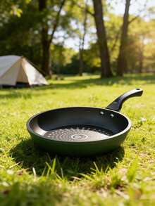 Sartén Plana Antiadherente Verde para Cocina,Sartén Multiuso sin Tapa para Mariscos, Huevos y Panqueques,Cacerola Ligera de Calentamiento Uniforme para Uso Diario en el Hogar - 24CM Verde - Ver 6