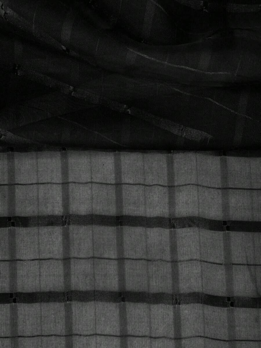 Voile Fabric Checkered Curtain | Checkered Voile - Curtains, General Decorations - Therefore 01 - View 1