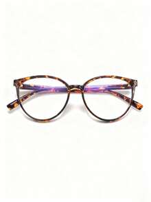 1副女士圆形PC镜框休闲眼镜 - 彩色 - 查看 2