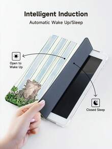 Ayotu 1 chiếc ốp lưng máy tính bảng và Kindle hình mèo con hoạt hình sọc xanh trắng, tương thích với iPad thế hệ thứ 10, iPad 11/Air thế hệ thứ 4/Air thế hệ thứ 7/9.7 inch, Galaxy Tab A9 Plus, Kindle (thế hệ thứ 11 - ra mắt năm 2024) (6 inch), Kindle Paperwhite thế hệ thứ 12 năm 2024. Món quà tuyệt vời cho mùa lễ hội, kiểu dáng đơn giản và thời trang. - Nhiều màu - Xem 6