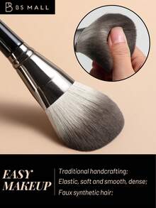 BS-MALL 21/4pcs High Quality Makeup Brush Set, Professional Makeup Artist Makeup Brush Set Including Foundation Brush, Eyeshadow Brush, Highlighter Brush, Powder Brush, Blush Brush, Eyebrow Brush - Black - View 3