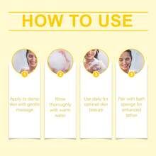 Gel de Ducha Aroma a Caqui Dulce – Con extracto natural de caqui, limpia suavemente sin resecar, fragancia duradera y piel sedosa - Amarillo - Ver 5