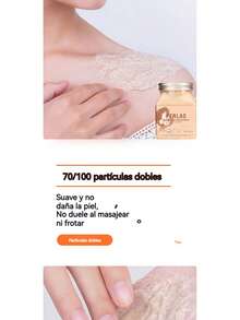 Exfoliante corporal de frutas vegetales de 500 g para limpieza profunda, exfoliación y suavizado de la piel; exfoliante de sales de baño - Aloe vera - Ver 6