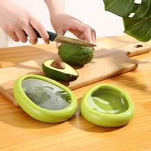 Conjunto de 1 Conjunto de Recipientes Herméticos para Frutas e Legumes - Recipientes exclusivos em formatos variados de frutas, projetados para organizar frutas fatiadas com facilidade, práticos e convenientes para o uso diário. - Multicolorido - Ver 2