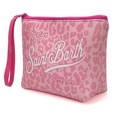 Borsa da viaggio integrata S-S aint-Barth, astuccio per cosmetici portatile a righe, pochette per cosmetici, borsa, pochette per cosmetici, borsa da viaggio impermeabile, organizer da viaggio con cerniera, borsa per cosmetici leggera, regalo da viaggio unisex