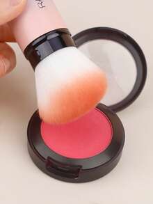 化妆刷+美妆蛋套装，可伸缩喷枪式歌舞伎刷，适用于所有面部彩妆，包括液体粉底、液体、膏状和粉状粉饼，铝制手柄，配有2个美妆蛋化妆海绵。 - 彩色 - 查看 2