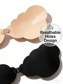 2pcs Seamless Invisible Lift Cloud Bra, Strapless Bra, Suitable For Women's Backless Dresses, Reusable - Multicolor - View 6