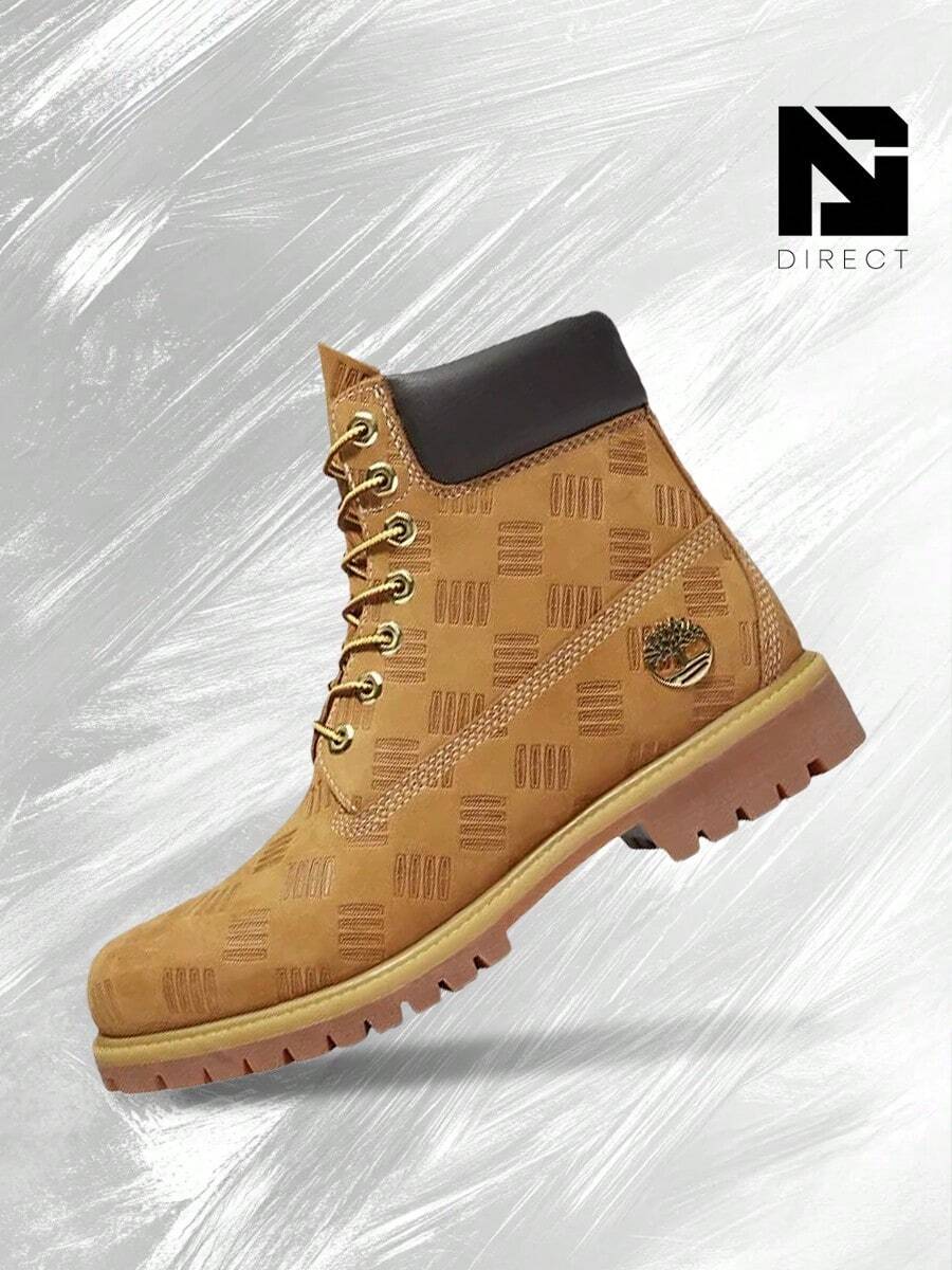 Timberland 6" Premium Waterproof Boot Wheat Debossed Print – Men's Lifestyle Sneakers – Shoes For Man -Vintage- Spring & Summer-Classic Color, Warm & Durable, Outdoor To Everyday Casual Wear - Easter Gift – TB0A2P6WA5J - Lúa mì - Xem 1
