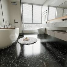 20 Packs Of Peel And Stick Floor Tiles Self-Adhesive Floor Tiles, 20 Pieces - 12 Inches X 12 Inches (30*30cm/11.81 X 11.81 Inches, Covering Area 1.8m2/19.38ft2), Marble Tile - Peel And Stick, DIY Kitchen, Dining Room, Bedroom Bathroom Flooring. (Gray Wood Grain, White Marble Grain, Black Marble Grain, Light Gray Wood Grain, Reddish Brown Wood Grain, Brown Wood Grain, Light Brown Wood Grain) - 黑色 - 查看 5