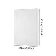 Minimalist Desktop A4 File Box, Transparent Plastic Document Organizer Box For Office - Multicolor - View 4