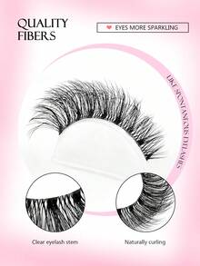 Asiteo 7 Pairs Cat Eye Faux Mink Lashes, Natural Long Fluffy Soft Eyelash Extensions Suitable For Daily Use - Criss Cross lashes - View 2