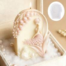Lily Of The Valley Fragrance Candle Silicone Mold, DIY Angel Shaped 3D Stereoscopic Mold Handmade Candle Silicone Mold - GP676-1 - View 2