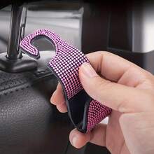 2个创意后座靠背挂钩，镶嵌钻石，隐藏式汽车安装挂钩 - 鑲鑽 - 查看 7