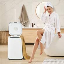 Towel Warmer 20L Towel Warmer Bucket With 24h Delay Timer 204060 Min Auto Shut Off Child Lock LED Screen & U-Shaped Light Large Towel Warmer For Bathroom Spa Bathrobe Blanket & Pajama - White - View 9