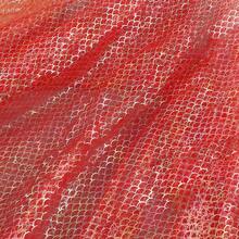 1pc Iridescent Fish Scale Mesh Fabric, Sheer Hazy Effect, Suitable For Wedding Party DIY Dress - Multicolor - View 29