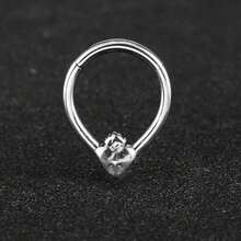 Khuyên mũi hình trái tim bằng titan Giga 1PC ASTM F136, kiểu dáng có khớp nối, dạng bấm, dùng cho vách ngăn mũi, khuyên tai dạng vòng, khuyên sụn tai, vành tai, trang sức xỏ khuyên cho nữ, sản phẩm mới về. - 3054 - Xem 13