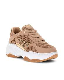 Zapatilla Mujer GUESS color blanco beige y detalles dorados modelo FLPHAR - Beis - Ver 2