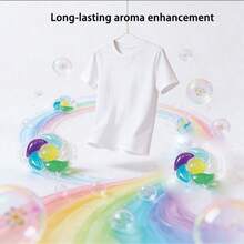 100 件装 6 合 1 洗衣粉、洗衣液、洗衣凝珠，持久留香，抗菌，除螨，去污，柔顺剂，洗衣香氛 - 液體 - 查看 11