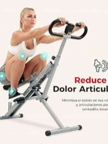 S unny H ealth & Fitness Row-N-Ride Entrenador Asistido para Sentadillas, Equipo De Ejercicio Plegable Y Fácil De Montar para Gimnasio En Casa con Resistencia Ajustable - NO. 077S - Plateado - Ver 7