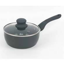 Gr8 Home Grey 8 Piece Ribbed Cookware Set Non Stick Induction Pans Saucepans Cooking Pots - Grey - View 2