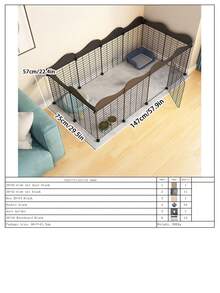 Easy Install Removable Small Dog Fence, Collapsible Indoor Pet Gate For Small Dogs - Multicolor - View 15
