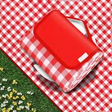 Picnic MatsManta de Manta de  Impermeable y Reente a La Arena Manta de  Mantas pb al aire lie para aes de fiesta de campamento familiar Cuadros roos y blancos 150X200 - Cuadros rojos y blancos - Ver 1
