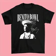 Women's And Men's Bunny Football Bad Benito Shirt, Bunny Bowl 2026 Halftime Show, Puerto Rico Bowl T - Schwarz - Übersicht 2