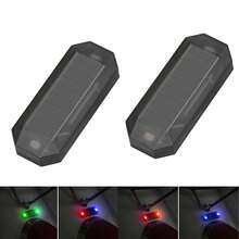 Luz LED de advertencia para motocicleta, lámpara de alarma de  antirrobo para bicicleta y coche, luz intermitente de colisión trasera, 1/2 Uds. ZS1F - 2 piezas azules - Ver 4