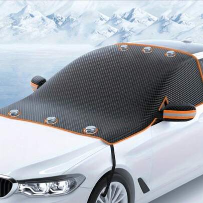 Oxford Cloth Car Windshield Snow Cover, Anti-Snow, Anti-Frost, Winter Car Half Cover