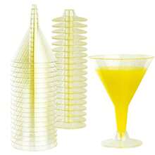 3/1 Pc Martini Glass, Unbreakable Plastic Champagne Flute, Shatterproof Champagne Cup, Suitable For Wedding, Birthday Party, Gathering - Multiple Colors/random Styles - View 15