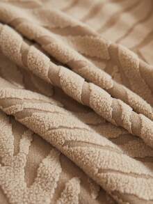 1pc Thickened Elastic Leaf Pattern Sofa Skirt, Ruffled Design, Dust-Proof And Dirt-Resistant Sofa Slipcover, Suitable For Bench, Living Room Sofa, Living Room Furniture, Machine Washable - Camel - View 10