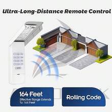 878Max Wireless Universal Lift Garage Door Opener Keypad - White - View 5