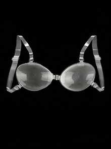 1 Pair Women's Transparent Silicone Invisible Bra, 3D Push-Up Front Closure Bra With Removable Clear Straps, Adhesive Anti-Slip For Wedding, Backless Dresses & Parties - Clear - View 13
