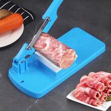 1个多功能食物切片器 - 易于组装，可拆卸，适用于冷冻肉类、土豆、香蕉、苹果等 - 无需充电，无需电池 - 适合家庭厨房使用，切片切丁，厨房切片器 | 符合人体工程学的手柄 | 结构，食物切片器 - 彩色 - 查看 7