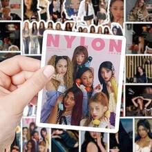 78 Peças Adesivos KATSEYE/Kpop, KATSEYE, Mercadoria de Fã, Lara, Yoonchae, Daniela, Manon, Megan, Sophia, Touch, Estreia, Adequado para Laptops, Telefones, Bagagens, Copos, Cadernos, Decorações Perfeitas e Presentes de Fã - Multicolorido - Visão 4