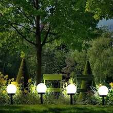 1/3PCS Solar Powered LED Bulb Lamp Energy Light Waterproof Outdoor Garden Light Street Solar Panel Ball Lights Lawn Yard Lamp - Lawn Lights - View 2