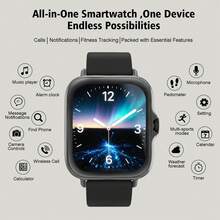 MixtataDi Smartwatch, 1.83-Inch Multifunctional Sports Smartwatch, Featuring Wireless Calling/Music, Message Notifications, Pedometer, Sedentary Reminders, And Multiple Watch Face Wallpapers. Suitable For Both Men And Women, Compatible With Android And IOS. Perfect As A New Year Gift. - 彩色 - 查看 4