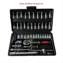 46/115pcs Socket Wrench Set With Star Drive, Auto Repair And Maintenance Combination Kit With Ratchet And Screwdriver - Multicolor - View 10