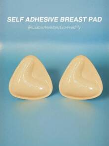 2pcs Seamless Self-Adhesive Thickened Bra Pads, Enhance Bust Curve, Plus Size Thick Version, Strengthen Cleavage Effect,Upgraded Version - 1 cặp áo ngực nâng đẩy (cỡ A) + 10 miếng dán ngực - Xem 7