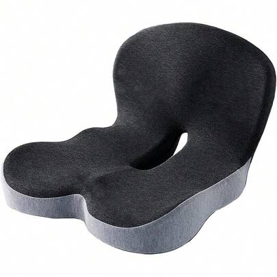 Shoze Premium Seat Cushion With Back Support - Ergonomic L-Shaped Design For Office Chair, Car Seat, Truck & Home Use, Non-Slip, Breathable & Tailbone Pain Relief Cushion