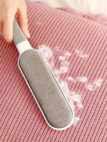 1/2pcs Reusable Clothes Hair Removal Brush, Cotton Velvet Brush, Double-Sided Hair Removal Brush, Manual Electrostatic Cotton Velvet Dust Removal Brush, Carpet Hair Removal Brush, Suitable For Clothing, Sofas, Furniture, Bedding, Cleaning Tools, And Plush Brushes. Household Cleaning Personal Protective Equipment - A - View 8