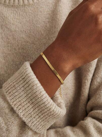 1条925纯银束口袋编织手链，奢华女士日常配饰，优雅百搭，适合情人节、生日、派对和日常佩戴