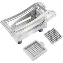 Stainless Steel Multi-Function French Fry Cutter - Potato Slicer Cucumber Slicer - Multicolor - View 4