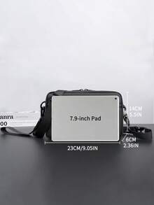 Adjustable Crossbody Bag For Men, Hands-Free Daily Commute, Convenient Travel Companion, Dual-Use Shoulder & Hand Carry, Large Capacity Chest Bag, PU Leather, Multi-Functional, Lightweight & Durable, Best Gift For Boyfriend - Multicolor - View 8